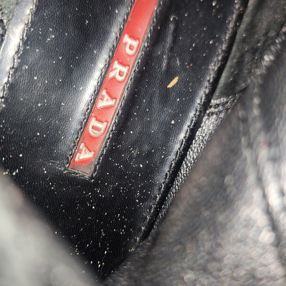 Prada Black Suede Knee Boots - Picture 5 of 8